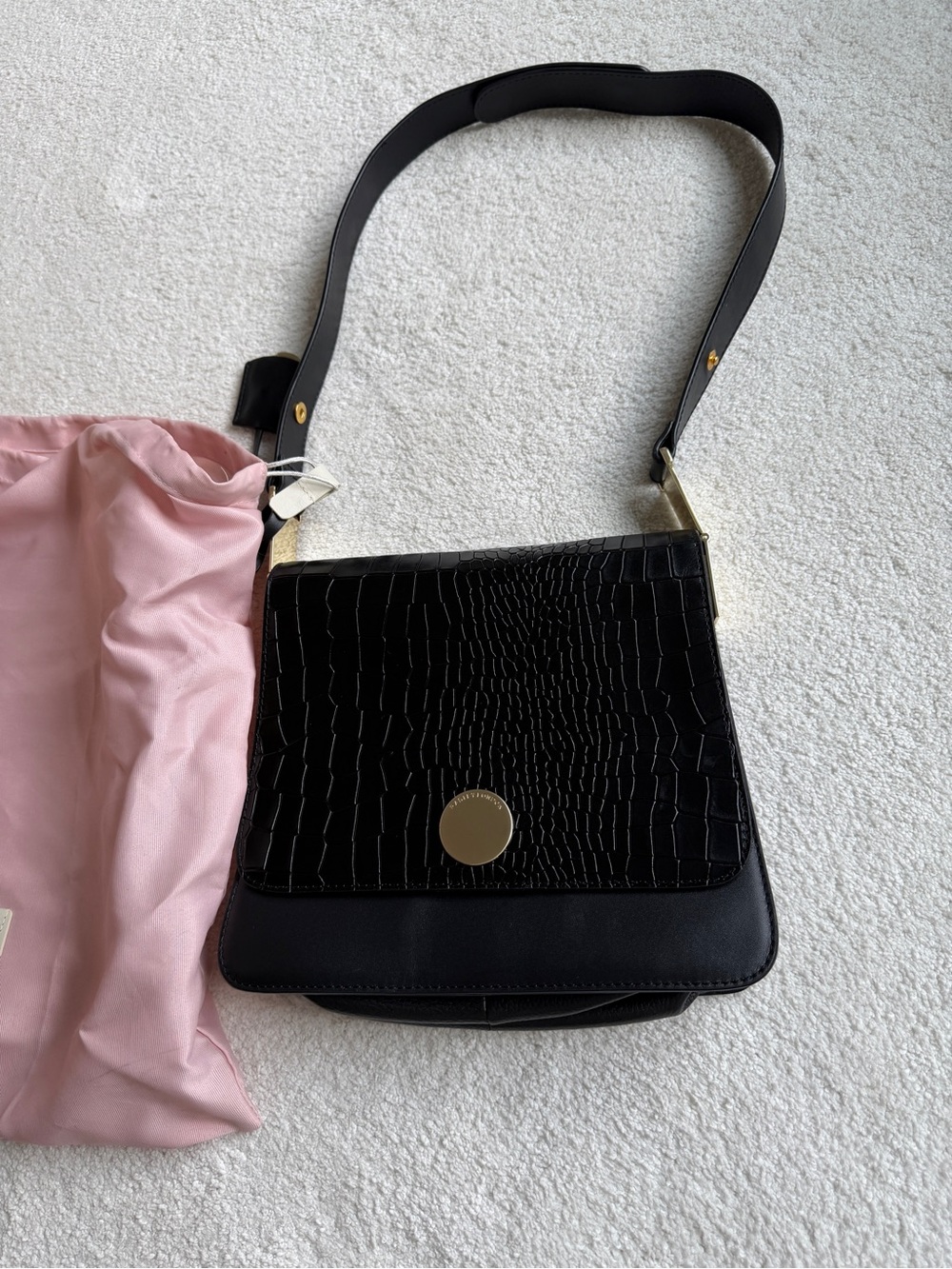 RADLEY London Porter Street Croc Embossed Flap Shoulder bag - Picture 3 of 13